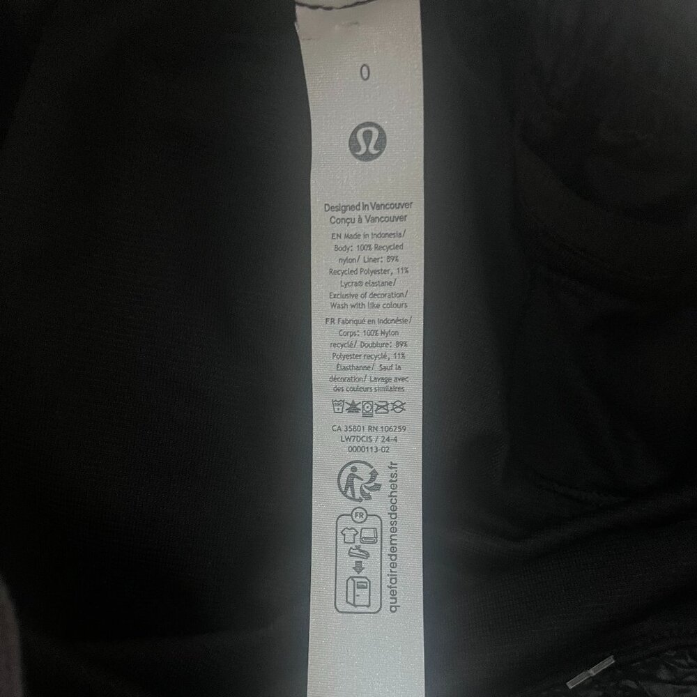 LULULEMON BRAND NEW WOMEN'S BLACK ATHLETIC SHORTS, SIZE 0 - Picture 11 of 14